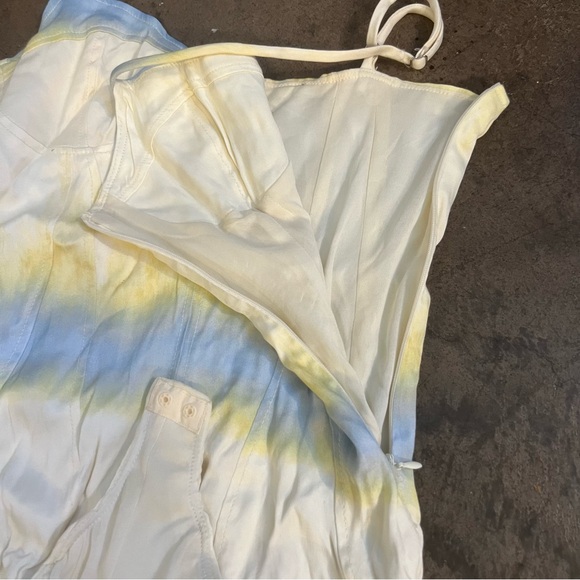 Zara Tie Dye V-Neck Spaghetti Strap Satin Effect Bodysuit Size Small- OBO - Picture 4 of 8